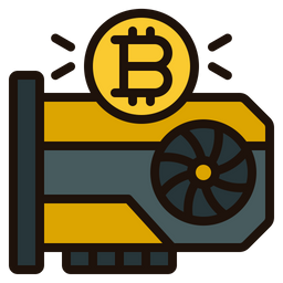 Bitcoin-Grafikkarte  Symbol