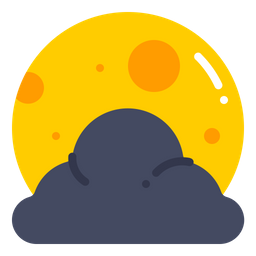 Noche nublada  Icono