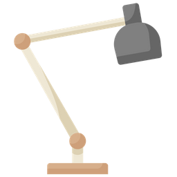 Schreibtischlampe  Symbol