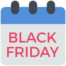 Black Friday Calendar  Icon