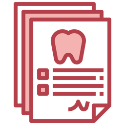 Informe dental  Icono