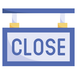 Closed sign  Icon