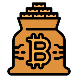 Bitcoin-Tasche  Symbol