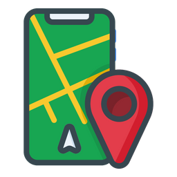 Mobile Maps Navigation  Icon