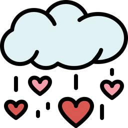 Heart rain  Icon