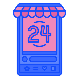 Online 24 Hours Shopping  Icon