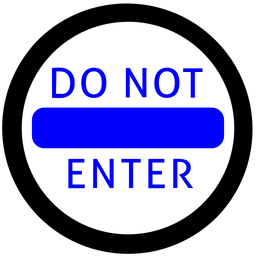 Do Not Enter Sign  Icon