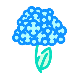 Hortensie Blume  Symbol