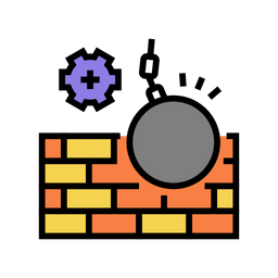 Kaputte Wand  Symbol