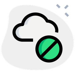 Cloud Block  Icon