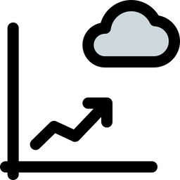 Chart Cloud  Icon