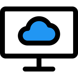 Cloud Computer  Icon