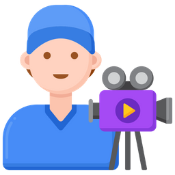 Camera Operator Male  Icon