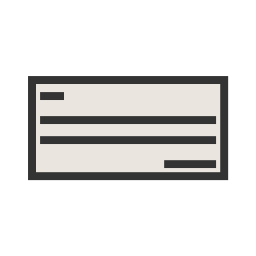 Cheque  Icon