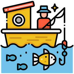 Boat Fishing  Icon