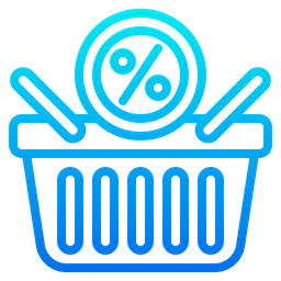 Discount Shopping Basket  Icon