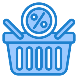 Discount Shopping Basket  Icon