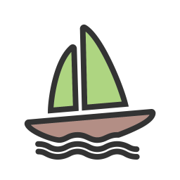 Bootfahren  Symbol