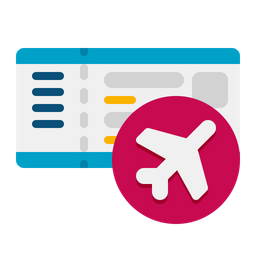 Airline Ticket  Icon