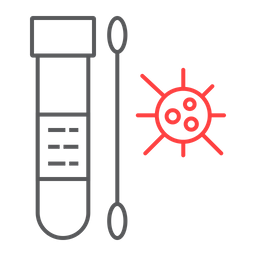 Prueba de hisopo  Icono