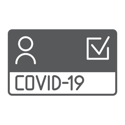 Certificado covid19  Ícone