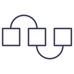 Sequential Process  Icon