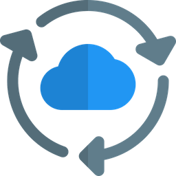 Transferência na nuvem  Ícone