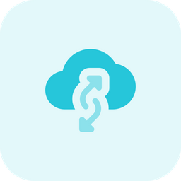 Cloud Data Transfer Two  Icon