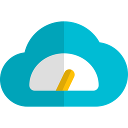 Velocidade do servidor em nuvem  Ícone