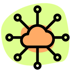 Conexión al servidor en la nube  Icono