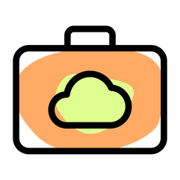 Maleta nube  Icono