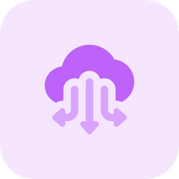 Cloud-Daten-Download zwei  Symbol