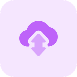 Cloud Data Transfered  Icon