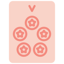 Five of pentacles  Icon