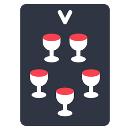 Five of cups  Icon