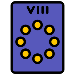 Eight of pentacles  Icon