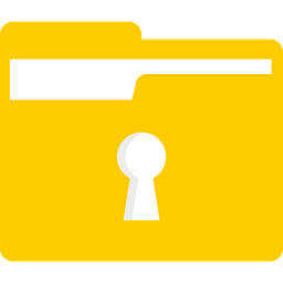 Folder keyhole  Icon