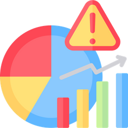 데이터 분석 경고  아이콘
