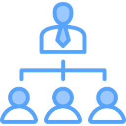 Organization Structure Team Management Organization Chart Icon