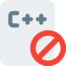 C Plus Plus File Banned  Icon