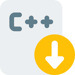 C Plus Plus File Down  Icon