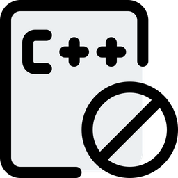 C Plus Plus File Banned  Icon