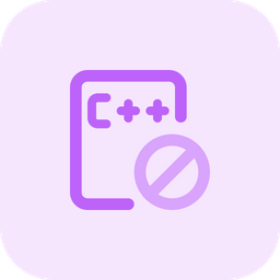 C Plus Plus File Banned  Icon