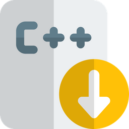 C Plus Plus File Down  Icon