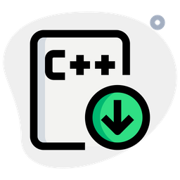 C Plus Plus File Down  Icon