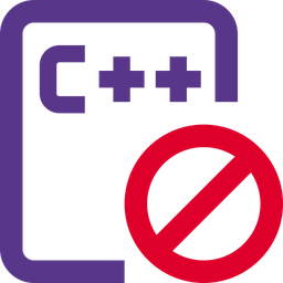 C Plus Plus File Banned  Icon