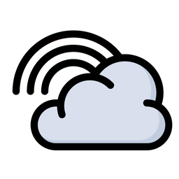 Rainbow Cloud  Icon