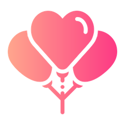 Heart Balloans  Icon