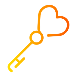 Heart Key  Icon