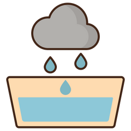 Collecting Water  Icon